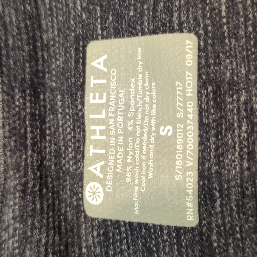 Athleta Racer Back Side Ruched Long Heather Gray Stretch Tank Top Women's Small - Picture 4 of 15